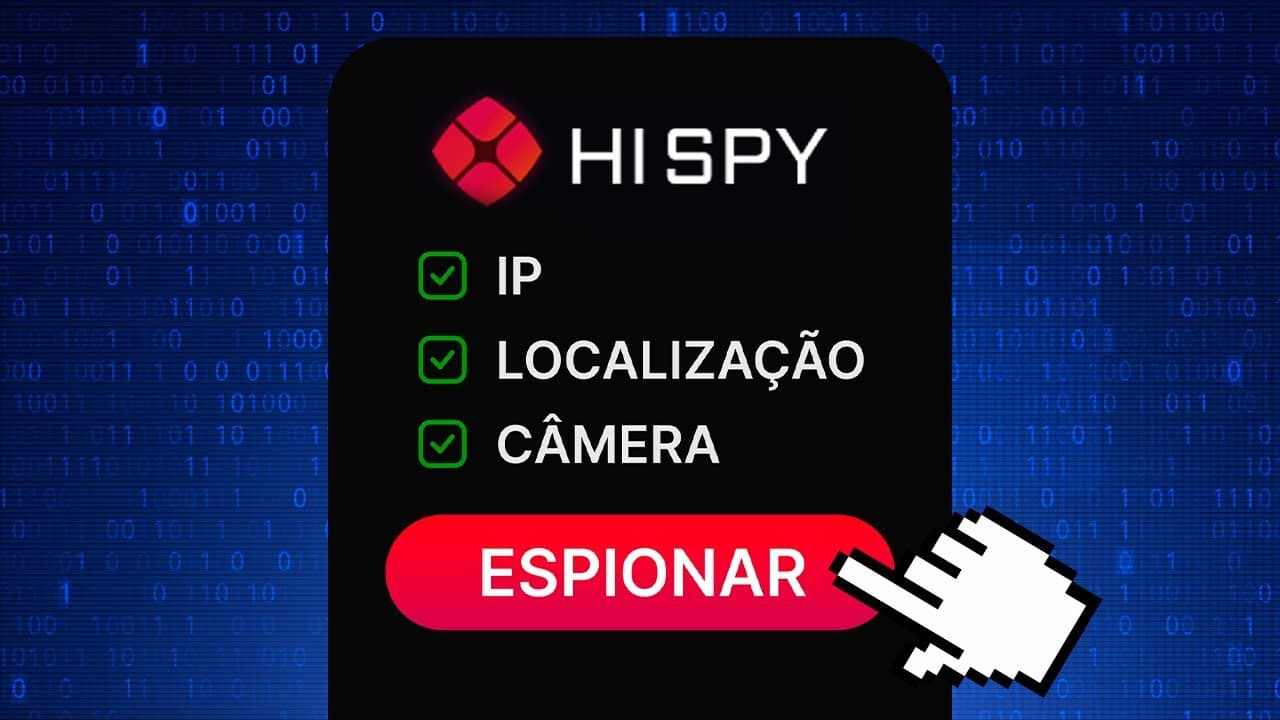 Bruno Fraga em frente à câmera com painel ao lado mostrando a interface da nova versão do HI SPY com logo do Olho do Camaleão, marca do Aulão Semanal 51